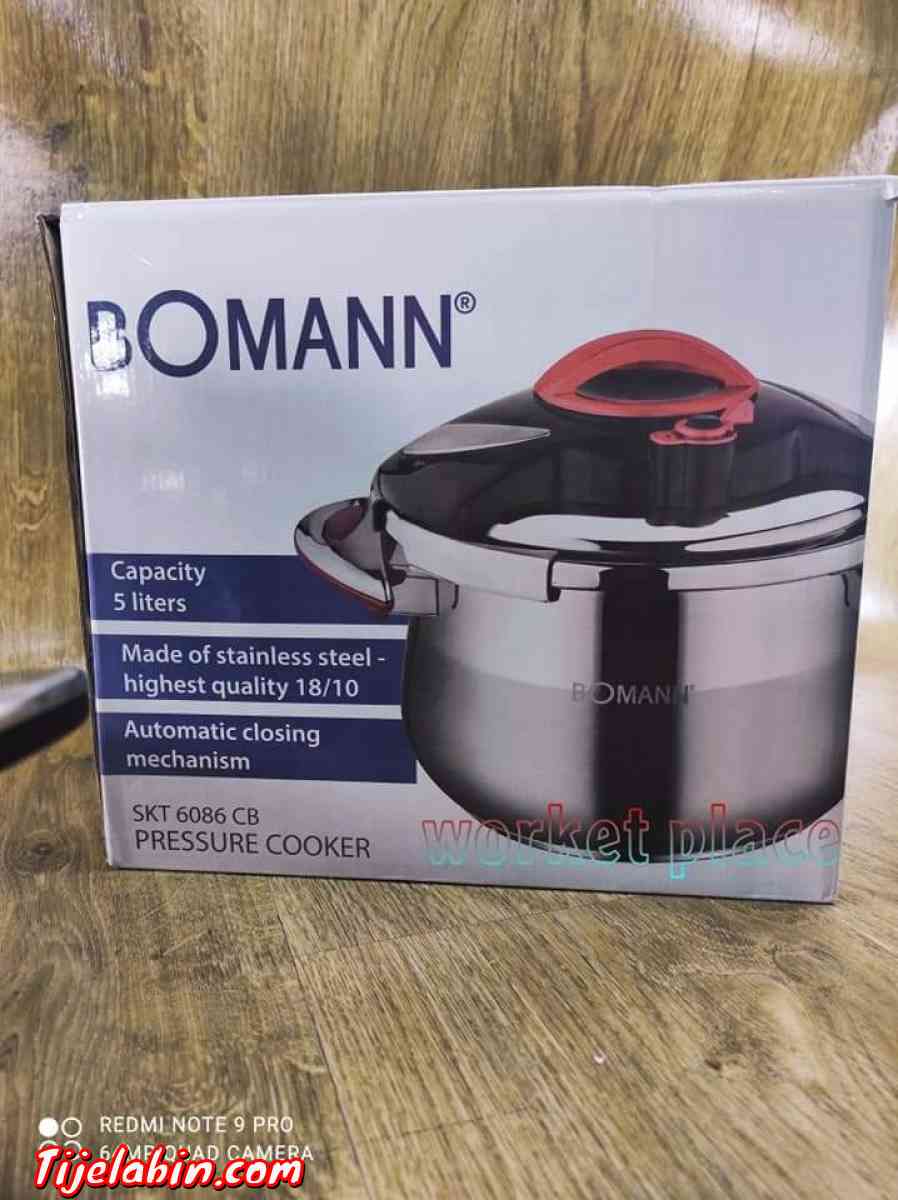 Cocotte minute BOMANN inox 18/10 Capacité 5 litres ferm