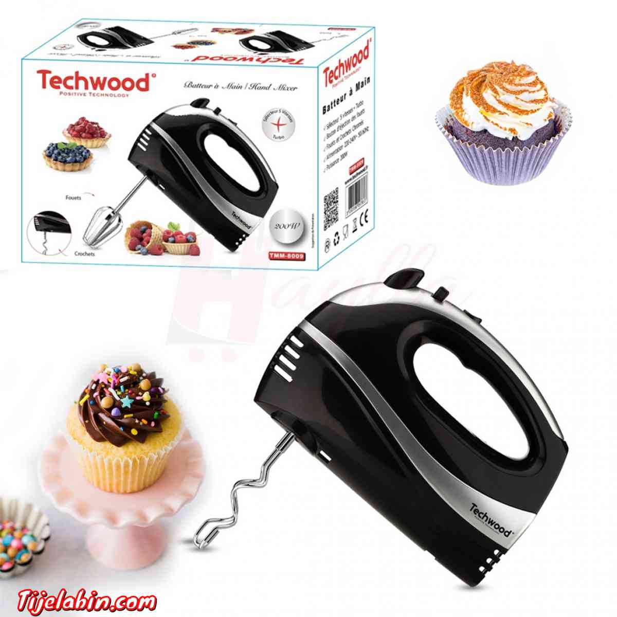 خلاط 5 سرعات مزود بوظيفة السرعة الفائقة وبقوة 200 واط من تيك