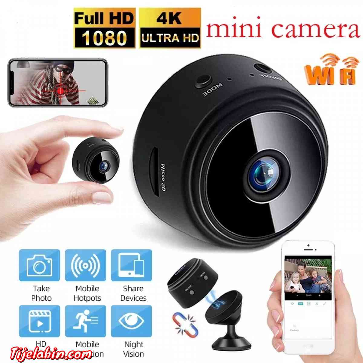 Mini caméra de surveillance A9 IP HD 1080P ÉDITION 4K