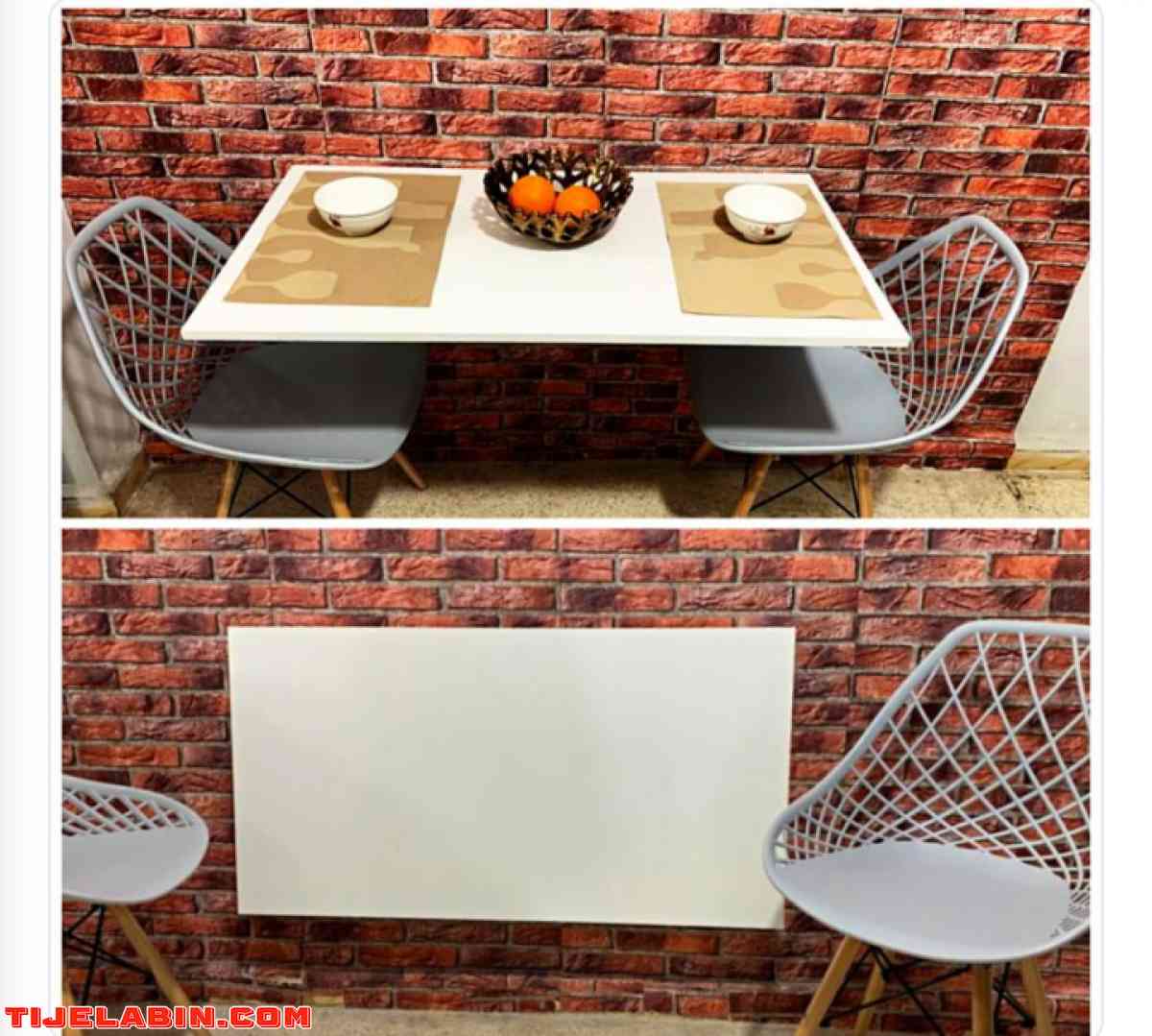 طاولة أكل حائطية مثالية للمساحات الضيقة