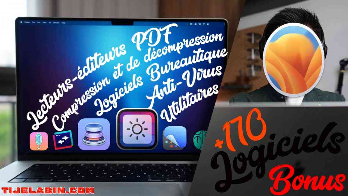 macOS Ventura Systéme Bootable sur clé USB 32GB + 170 Logiciels Professionnel Bonus