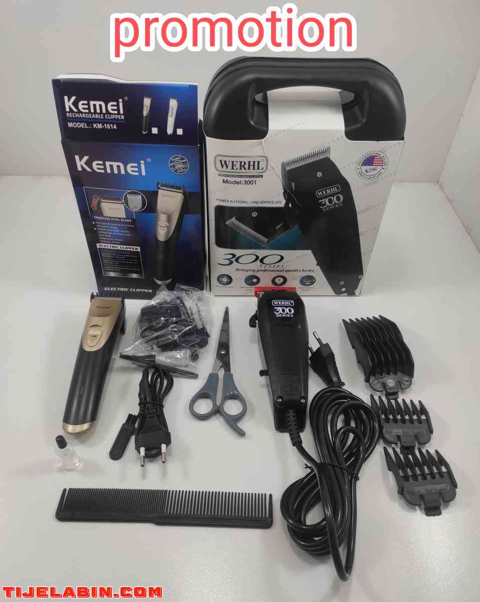 2 x Tondeuse professionnel 300 et KEMEI  séries