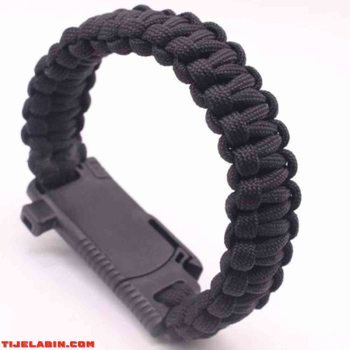 Bracelet de Survie - Paracorde - Noir