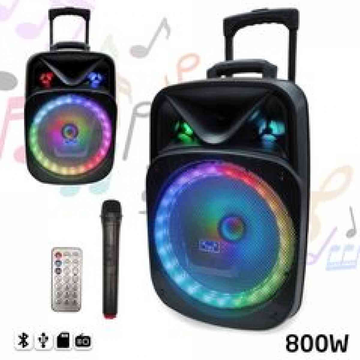 مكبر صوت لاسلكي بتقنية البلوتوث مع جهاز تحكم عن بعد بدقة صوت