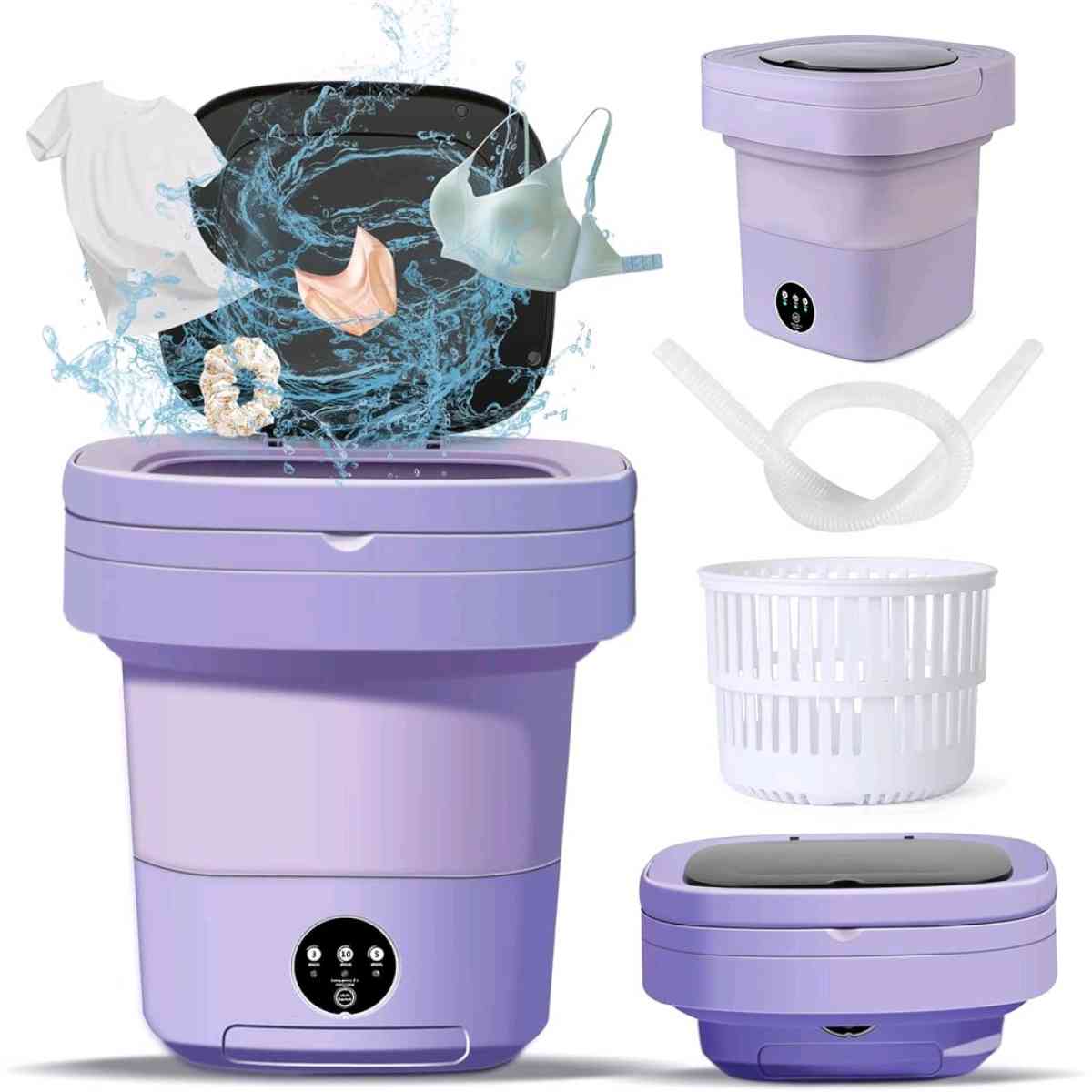 غسالة ملابس قابلة للطي محمولة و هايلة بزااف و سومة هبال