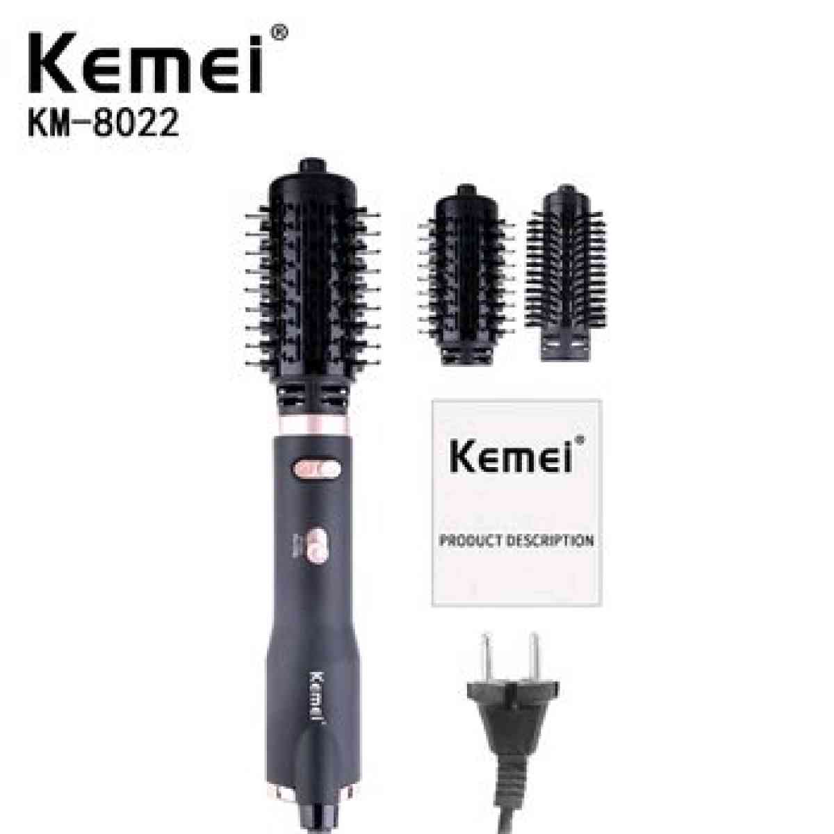 Brosse Kemei KM 8022 chauffante 2in1